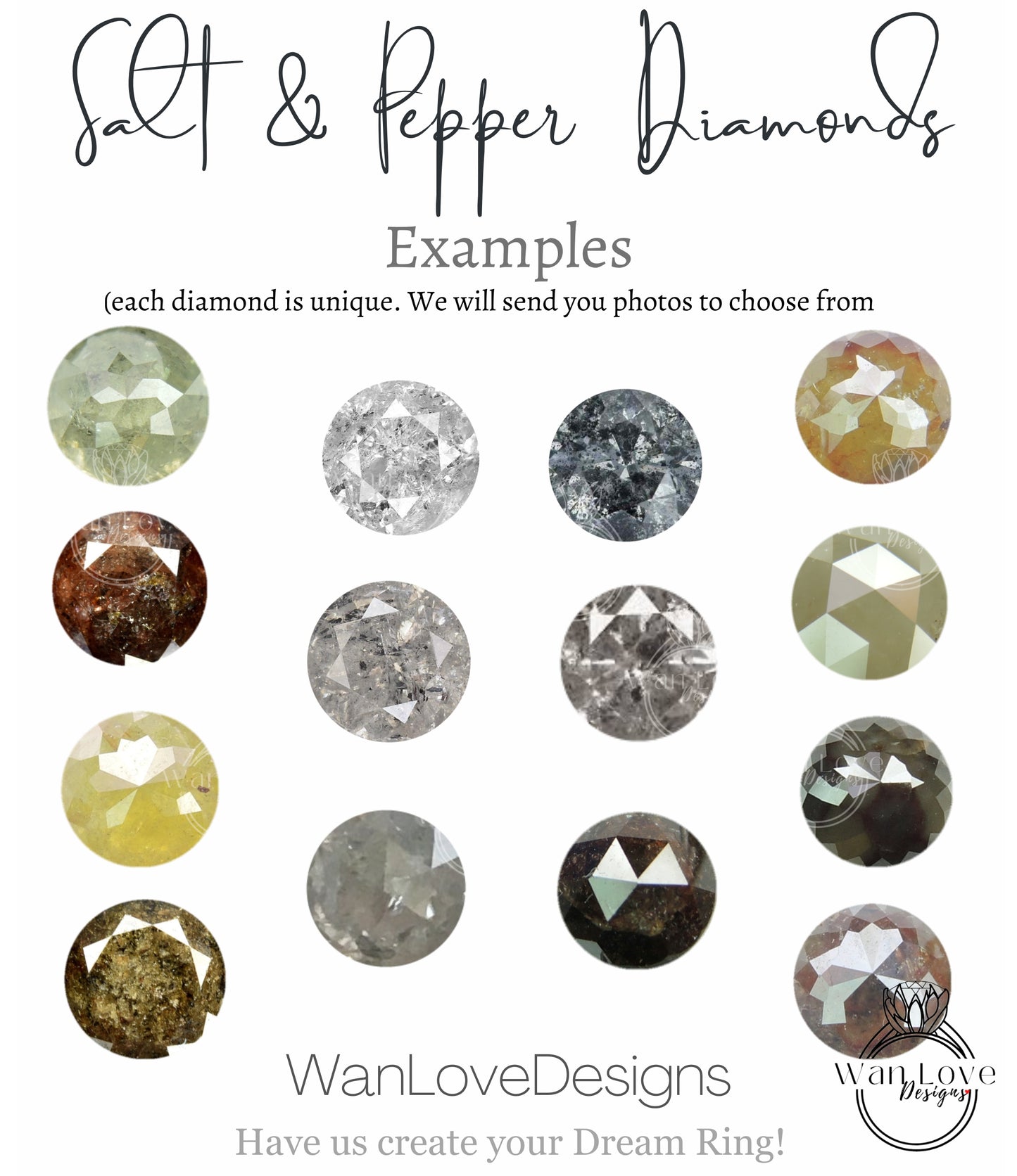 a bunch of different colored diamonds on a white background