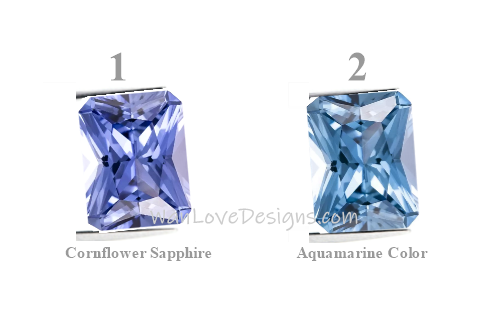 Custom for KoKo Sapphire & Moissanite Oval Engagement Ring, Custom Wan Love Designs