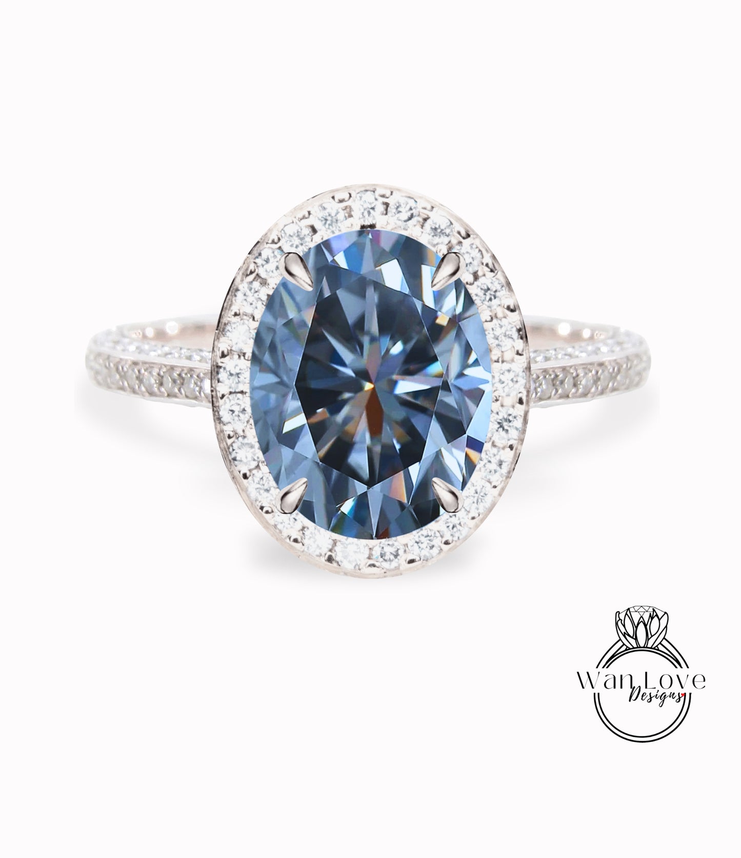 Anello di fidanzamento ovale nero Moissanite Anello stile celebrità Diamanti vintage Side Halo nascosto Anello nuziale Art Deco Anniversario Regalo per lei