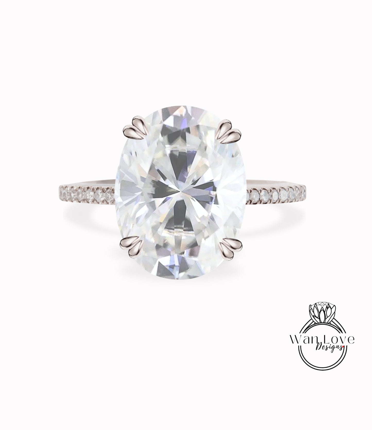 Anello di fidanzamento ovale con diamante Moissanite da 6 ct, anello nuziale solitario Moissanite ovale, anello Moissanite in oro 14k, grande anello nuziale Moissanite