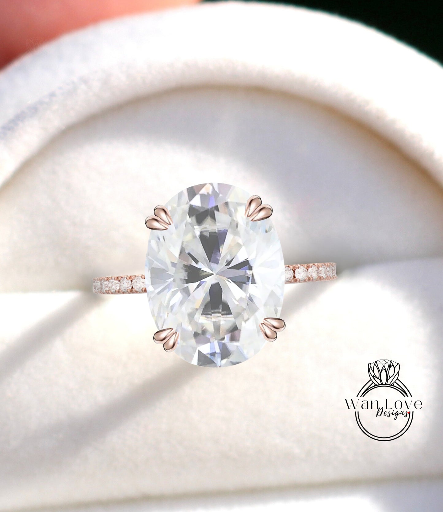 Anello di fidanzamento ovale con diamante Moissanite da 6 ct, anello nuziale solitario Moissanite ovale, anello Moissanite in oro 14k, grande anello nuziale Moissanite