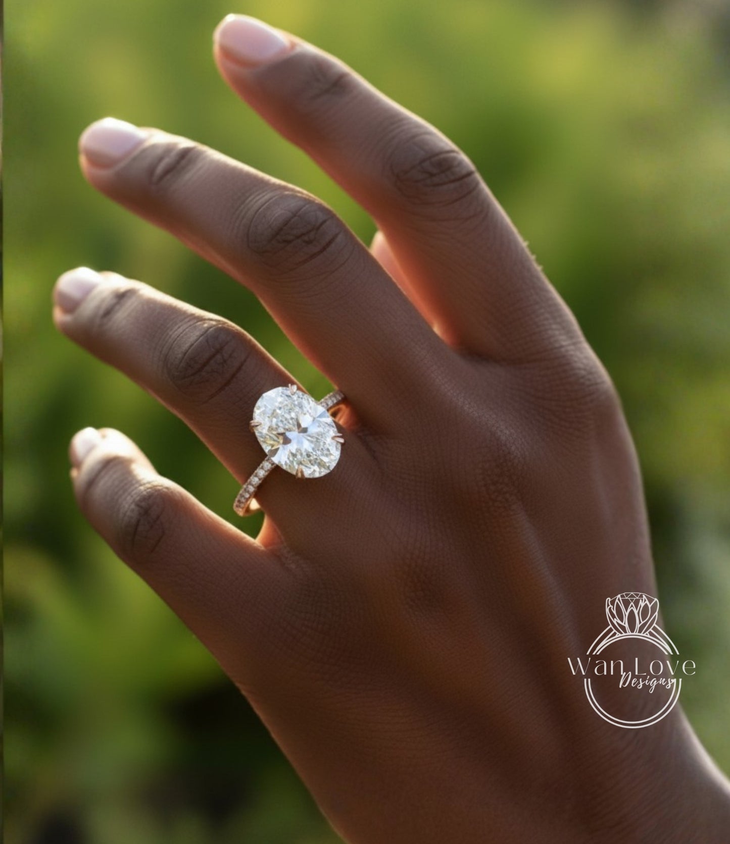6cts Moissanite Diamond Oval Engagement Ring, Oval Moissanite Solitaire Wedding Ring, 14k Gold Moissanite Ring, Large Moissanite Bridal Ring