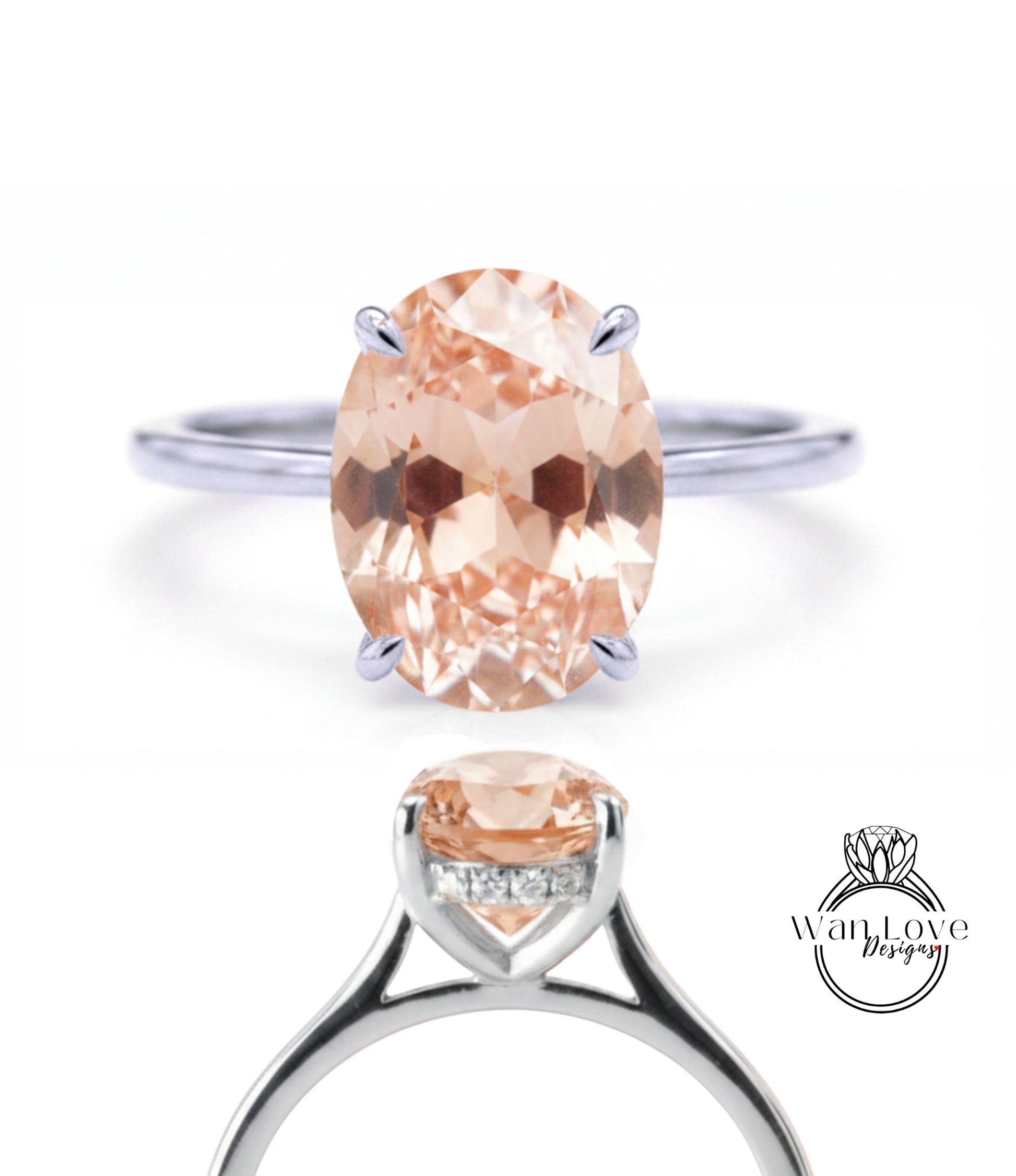 a beautiful engagement ring with a large oval-shaped gemstone set in a silver band.