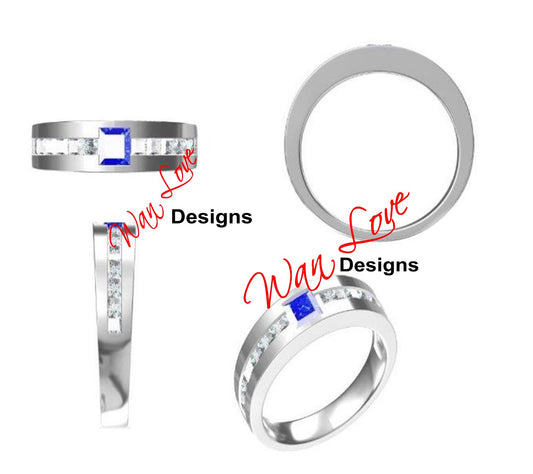 Custom Listing for Haneefah UPGRADE the back of your Custom Wedding Band ring from tapered to all the way around
