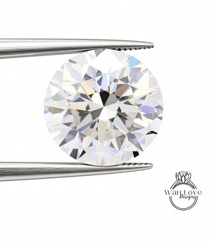 A large, clear diamond is being held between two metal tongs, showcasing its brilliant sparkle and intricate cut.