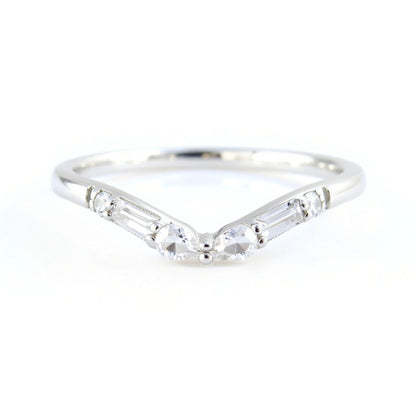 Baguette Pear Halfway Half Eternity Ring • Diamond Eternity Ring • Engagement Ring • Anniversary Ring • Birthstone Mothers Day Gift Wan Love Designs