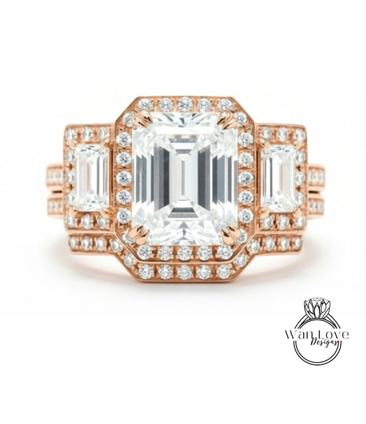 A close-up of a beautiful engagement ring with a large, clear gemstone set in a halo of smaller diamonds.