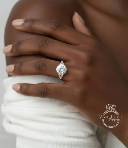 A close-up of a person's hand wearing a large, sparkling diamond engagement ring.
