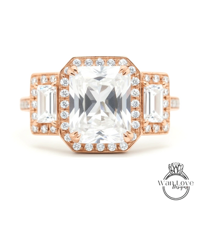 A close-up of a beautiful engagement ring with a large, clear gemstone surrounded by smaller diamonds.