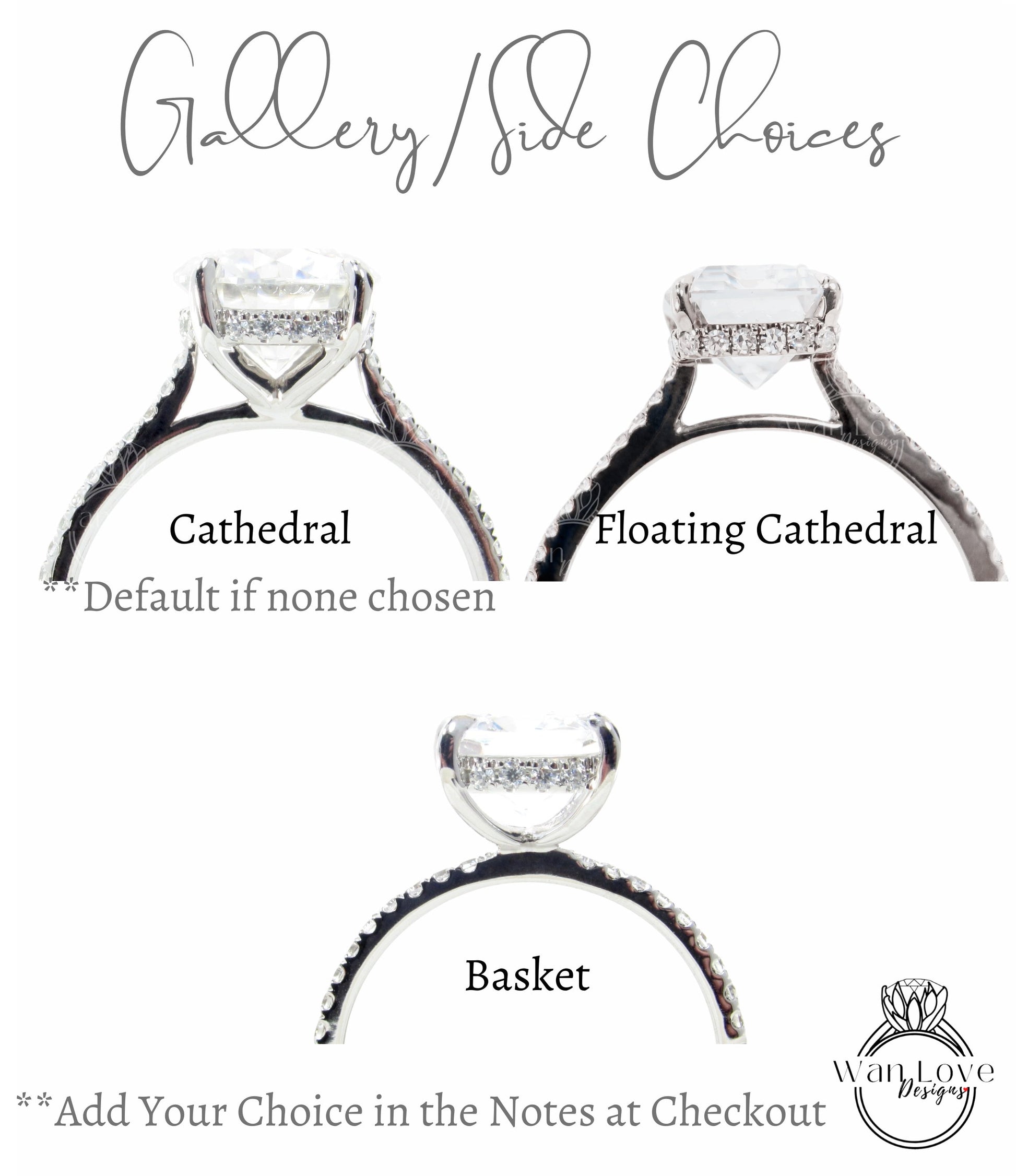 Blue Moissanite & Diamond Pear Side Halo Engagement Ring, Drop, Cathedral Basket, Custom-14kt 18kt Gold-Platinum-Wedding, WanLoveDesigns Wan Love Designs