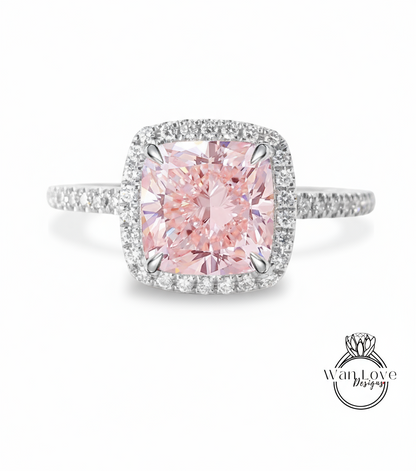 Anello di fidanzamento con diamanti con nodo celtico | Anello di fidanzamento in oro massiccio 14k fatto a mano con diamanti da laboratorio IGI