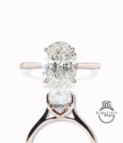 Oval shaped Diamond engagement ring vintage Art deco Unique engagement ring rose gold diamond side Halo IGI Diamond wedding Anniversary