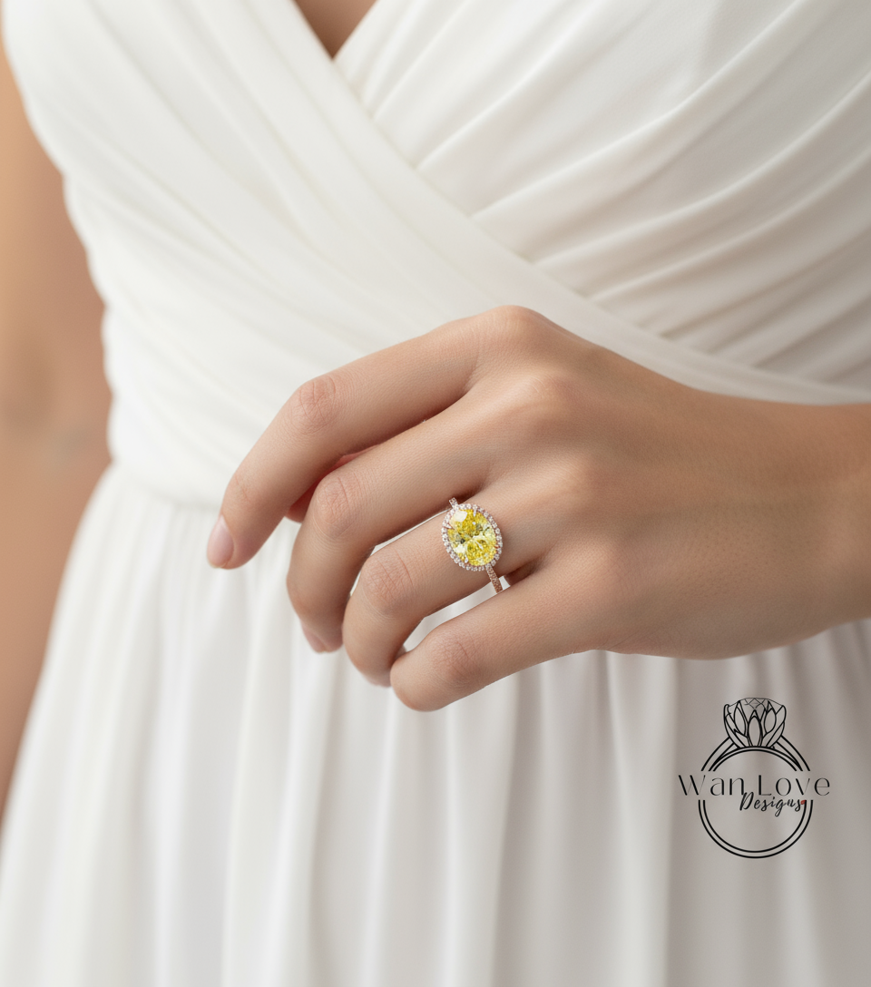 Anello di fidanzamento con diamanti con nodo celtico | Anello di fidanzamento in oro massiccio 14k fatto a mano con diamanti da laboratorio IGI