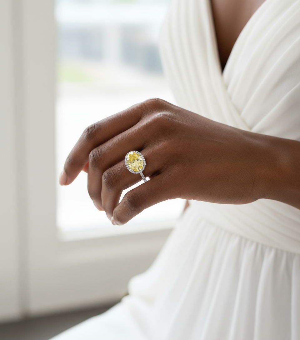 Anello di fidanzamento con diamanti con nodo celtico | Anello di fidanzamento in oro massiccio 14k fatto a mano con diamanti da laboratorio IGI