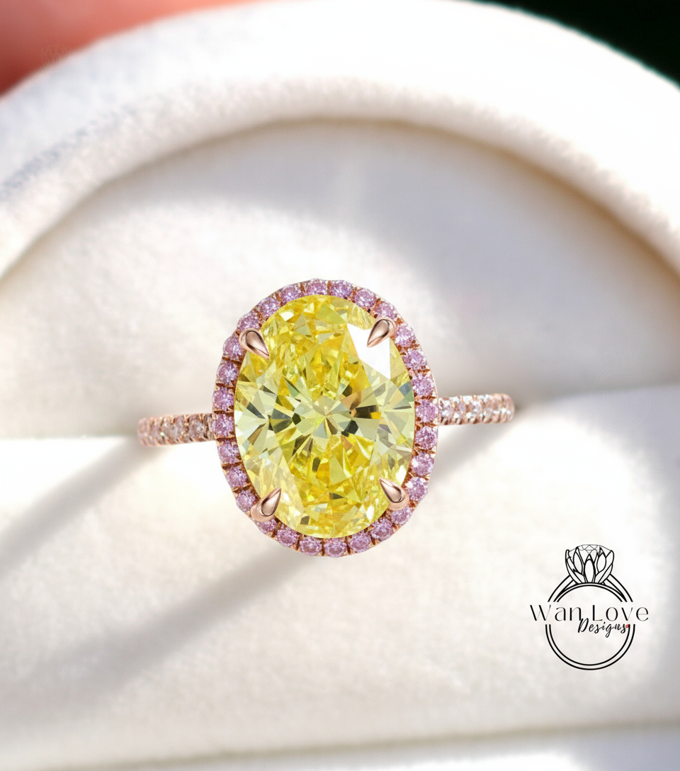 Anello di fidanzamento con diamanti con nodo celtico | Anello di fidanzamento in oro massiccio 14k fatto a mano con diamanti da laboratorio IGI