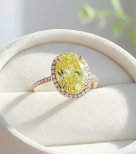 Anello di fidanzamento con diamanti con nodo celtico | Anello di fidanzamento in oro massiccio 14k fatto a mano con diamanti da laboratorio IGI