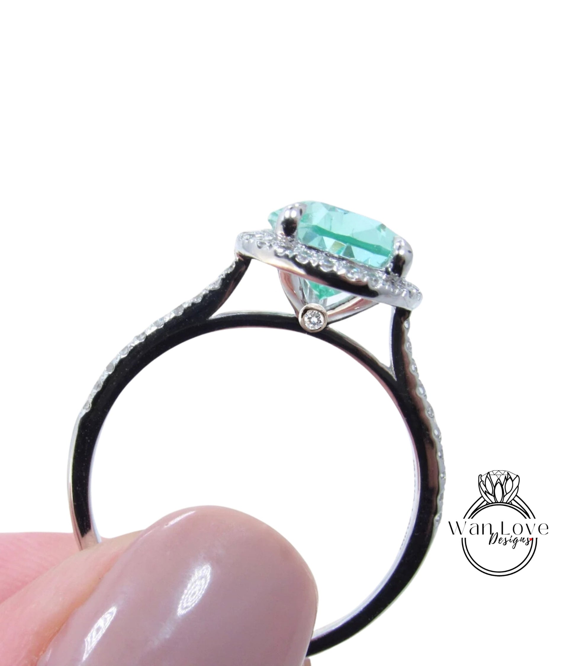 Add a Custom Secret Birthstone Special Gem or multiple gems to Personalize your Ring Diamond Sapphire Emerald Ruby~Ask for a Custom Listing Wan Love Designs
