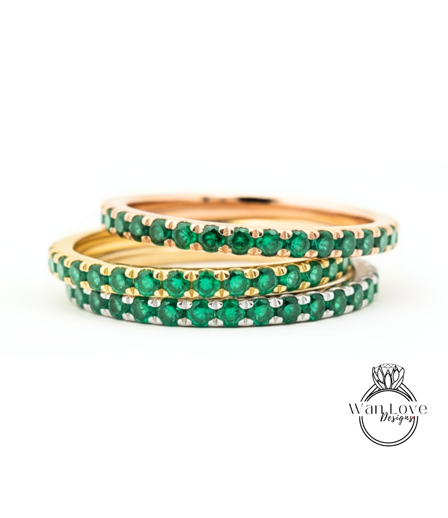 Womens Half Eternity Wedding Band, 14k Gold Wedding Ring, Diamond Stackable Band, Stacking Ring, Anniversary Ring, Engagement Ring Band