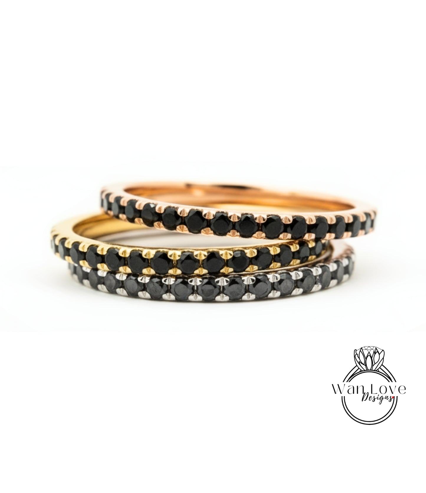 Womens Half Eternity Wedding Band, 14k Gold Wedding Ring, Diamond Stackable Band, Stacking Ring, Anniversary Ring, Engagement Ring Band