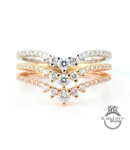 Fede nuziale diadema moissanite mezza eternità 14k oro diamante banda unica art deco cluster antico corrispondenza fascia nuziale delicato impilamento anello