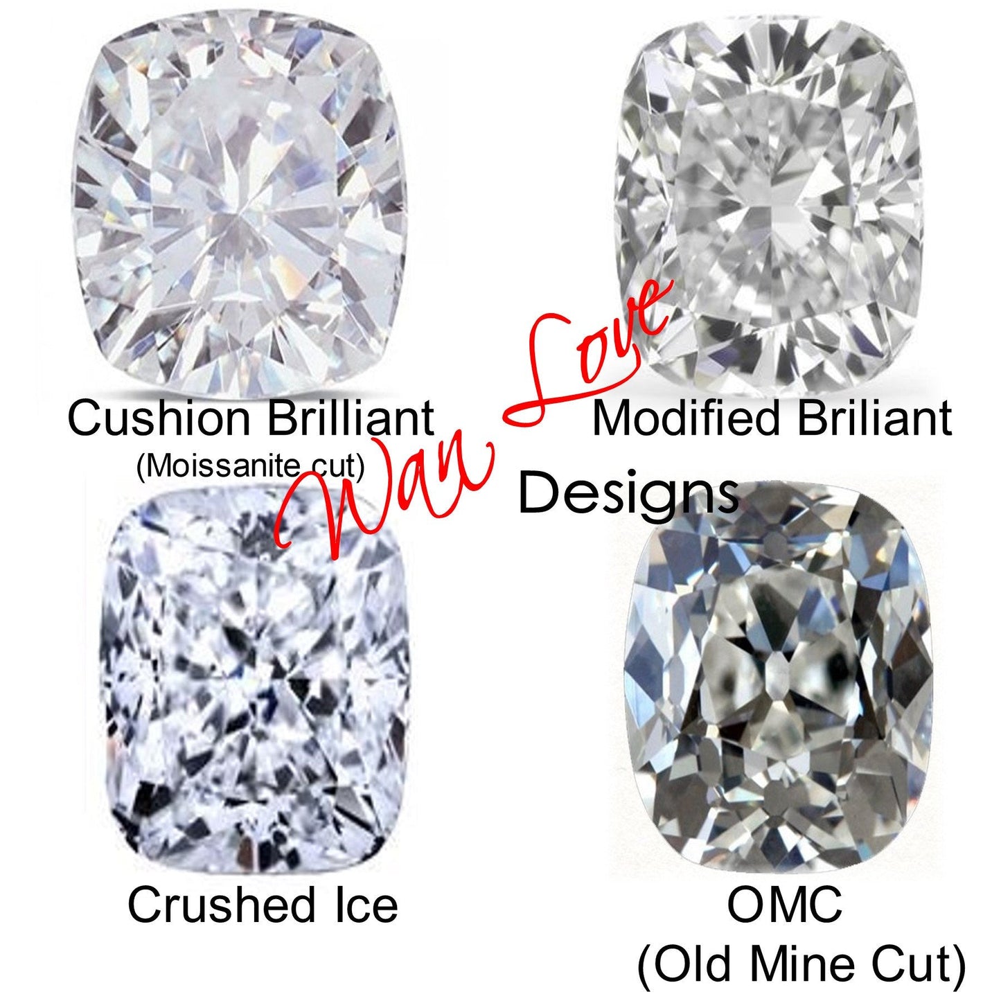 Custom Listing, Moissanite Emerald Triple Halo 3/4 Eternity Engagement Ring-3 Gem Stone-3ct-9x7mm Wan Love Designs