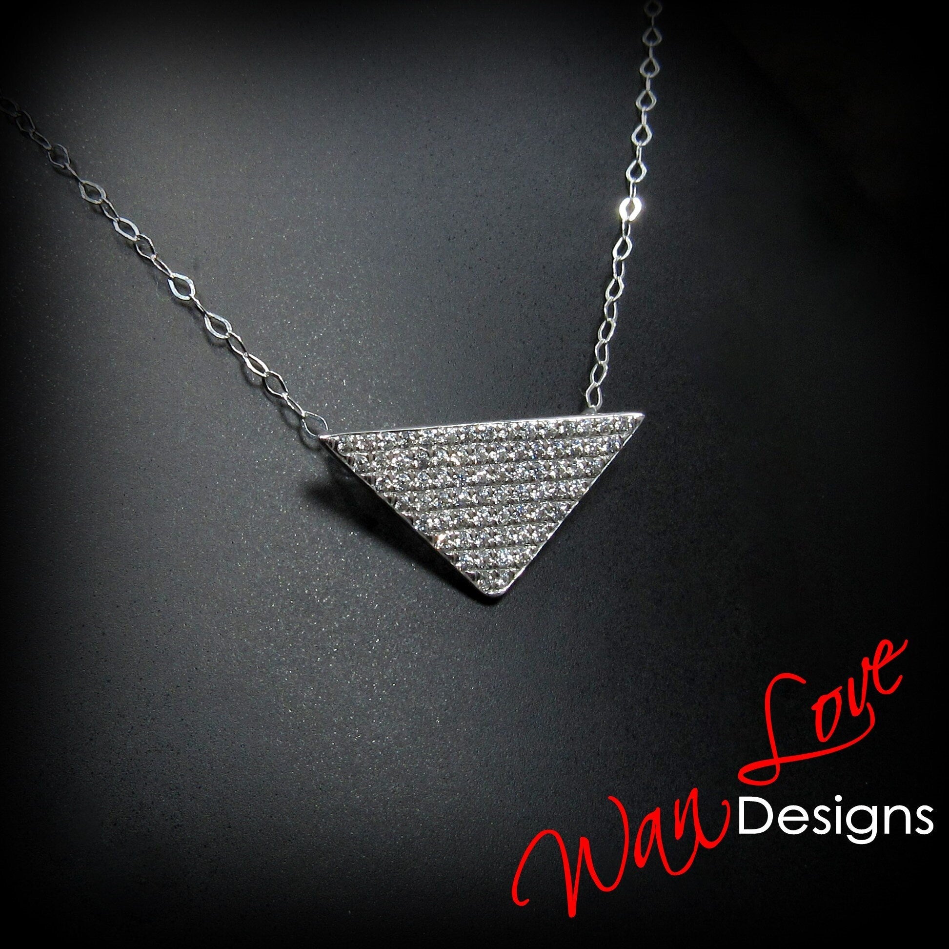 925 Sterling Silver 1 Carat Moissanite Pendant Necklace – Featherandvine