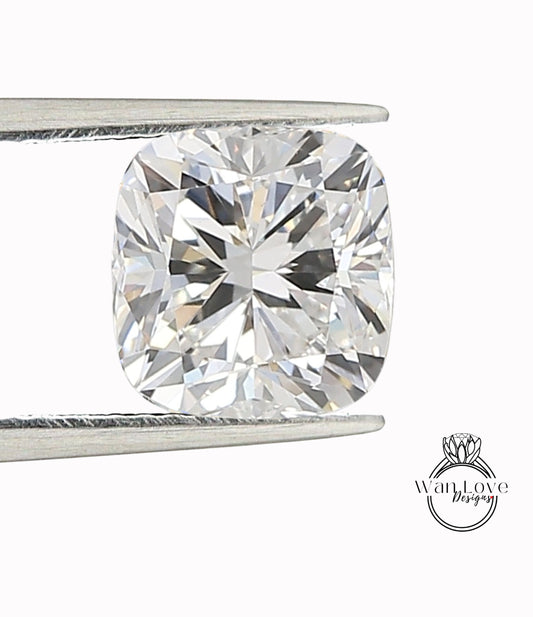 Upgrade to Cushion Princess OR Asscher Diamond, Sapphire, Emerald, Alexandrite, Moissanite, Spinel, or Ruby Center Gem -Blue, Pink, White, Green, Purple Color Change (Alexandrite Color), Grey, Black, Aquamarine Light Blue, Red