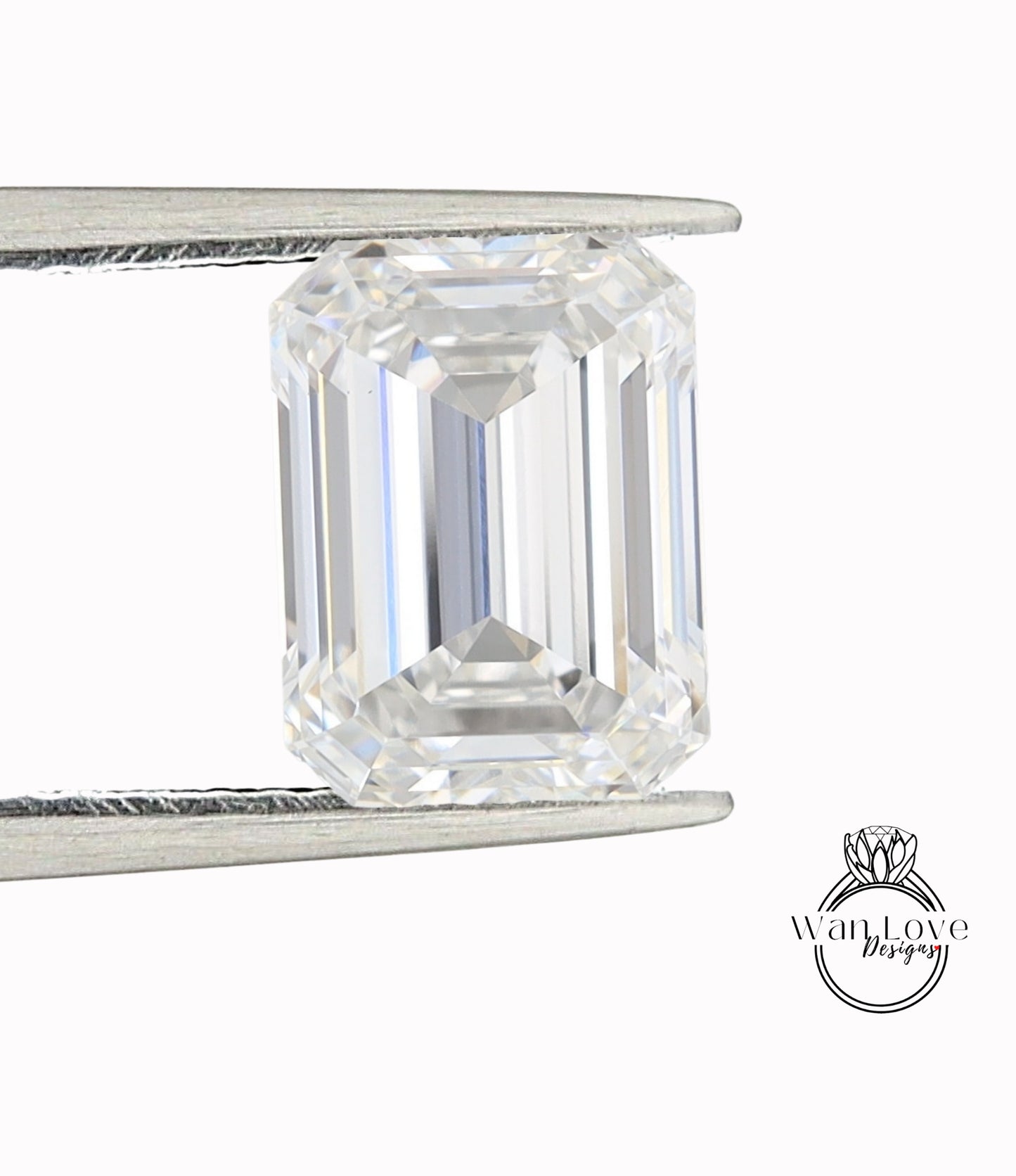 Upgrade to Emerald OR Elongated Cushion Diamond, Sapphire, Emerald, Alexandrite, Moissanite, Spinel, or Ruby Center Gem -Blue, Pink, White, Green, Purple Color Change (Alexandrite Color), Grey, Black, Aquamarine Light Blue, Red