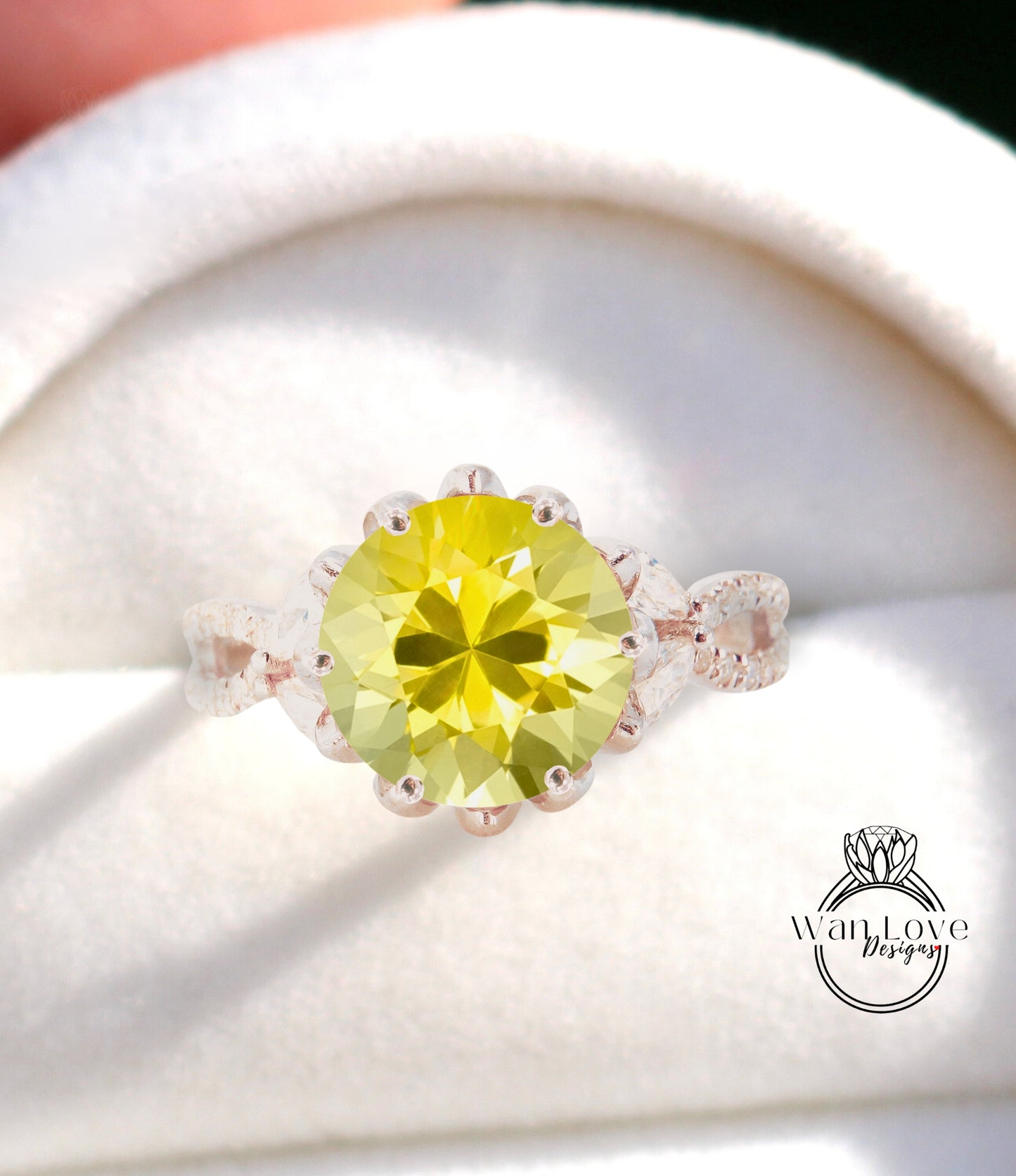 Anello di fidanzamento con 3 pietre preziose con zaffiro rosa chiaro e diamante, oro rosa giallo bianco 14k 18k-platino-personalizzato