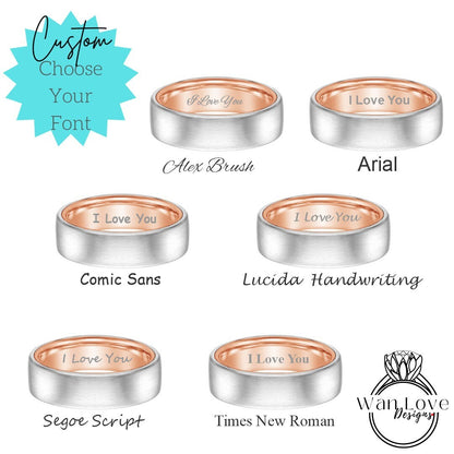 Mokume Gane Tungsten - Rose Gold Tungsten Damascus Ring - 8mm Mokume Damascus Band - Rose Gold Mokume - Mokume Wedding Bands - Mokumegane Wan Love Designs