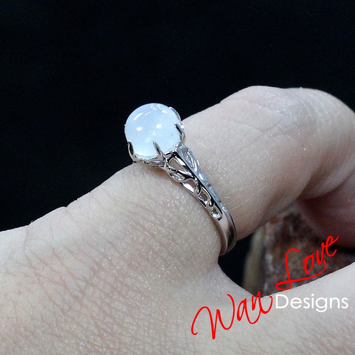 Cabochon on sale engagement ring