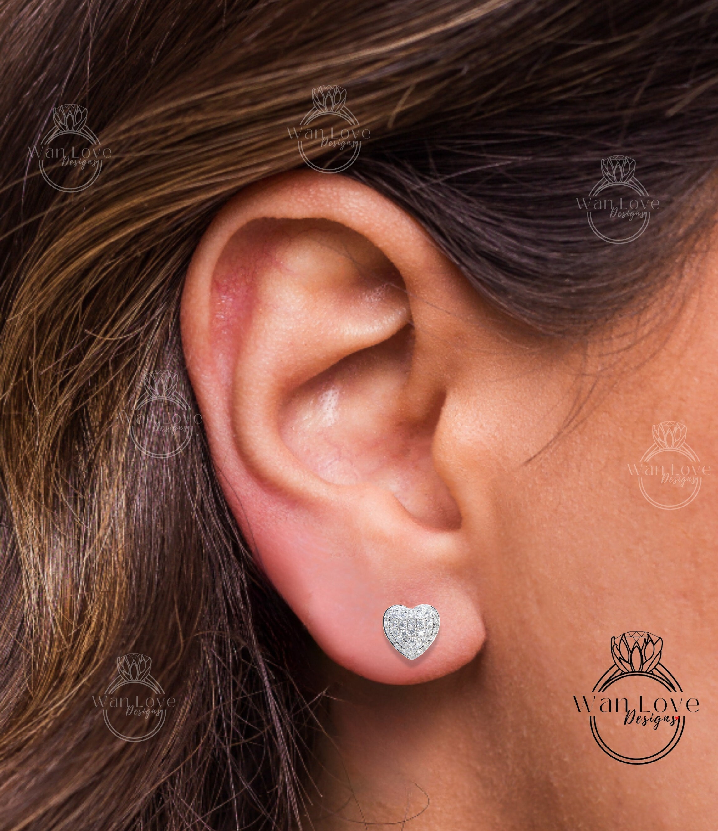 Large Diamond Heart Earrings – Rocco's Jewelry