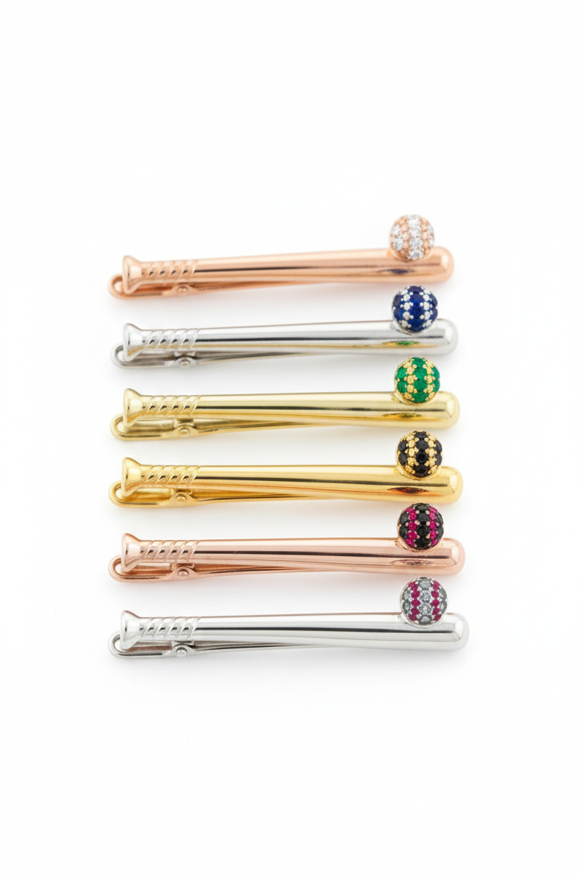 Custom Gold Tie Clip - Personalized 14K Gold Tie Bar | Wedding Graduation Gift For Him