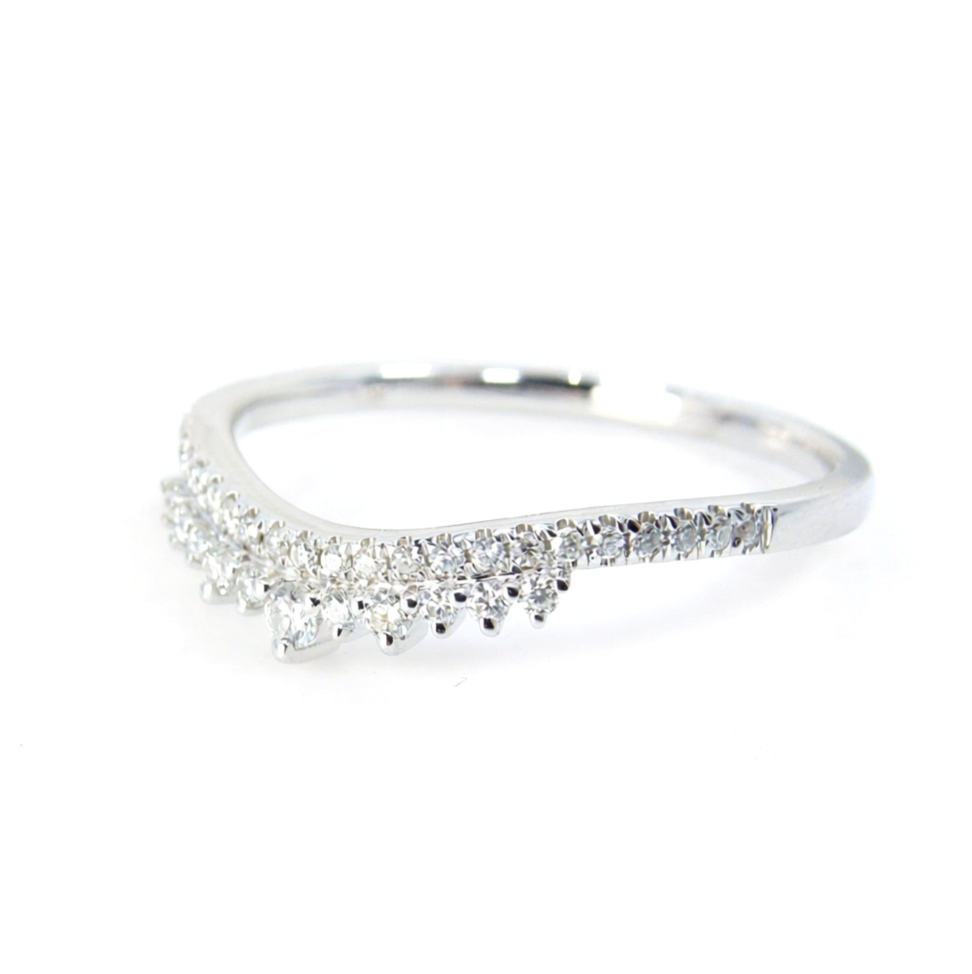 Curved Tiara Diamond Wedding Band 14k 18k Rose White Yellow Gold,Dainty Curved Tiara Moissanite Band,Sapphire Tiara Ring,Diamond Tiara Ring Wan Love Designs