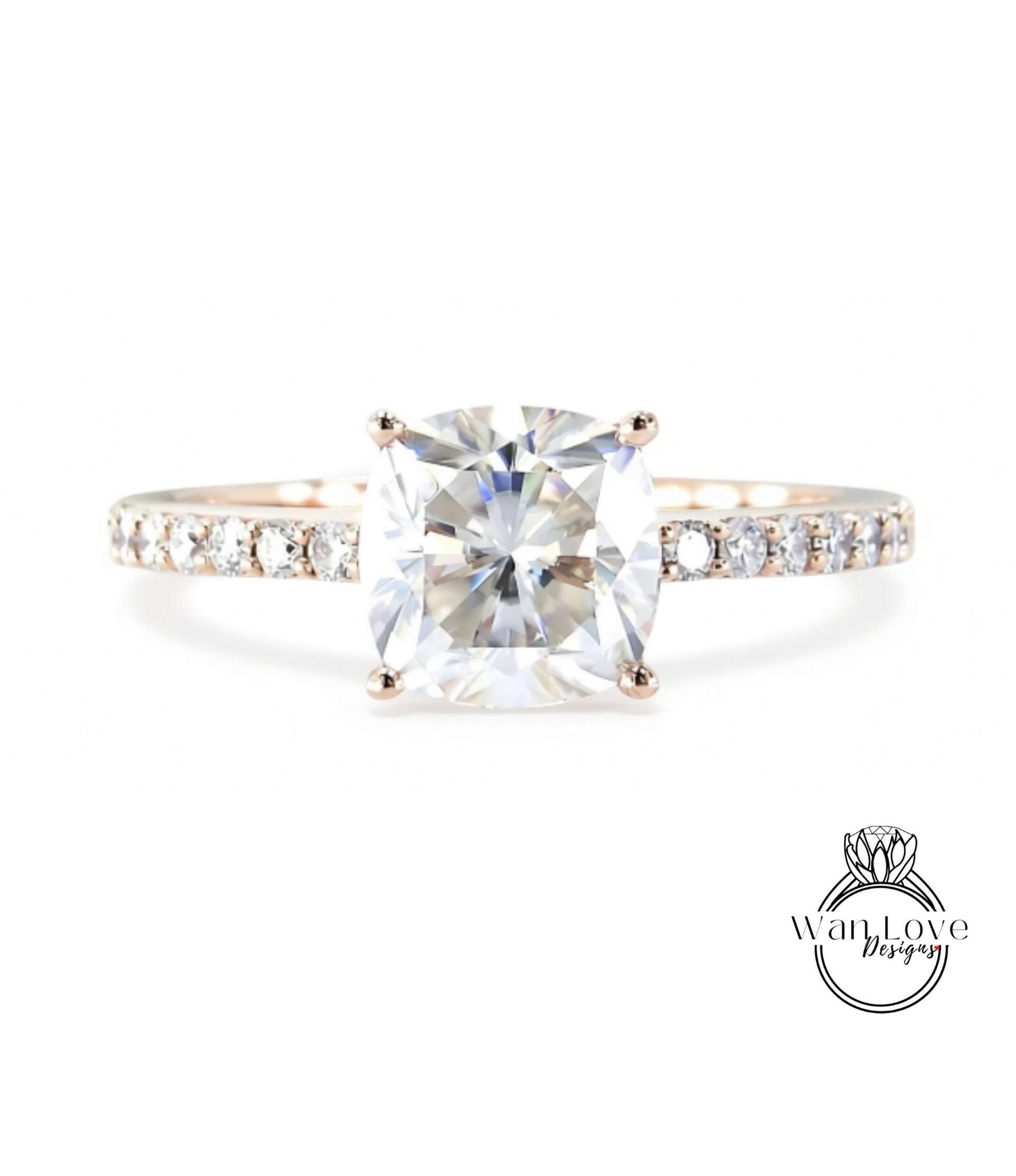 A diamond engagement ring with a large, brilliant-cut diamond set in a solitaire ring band.