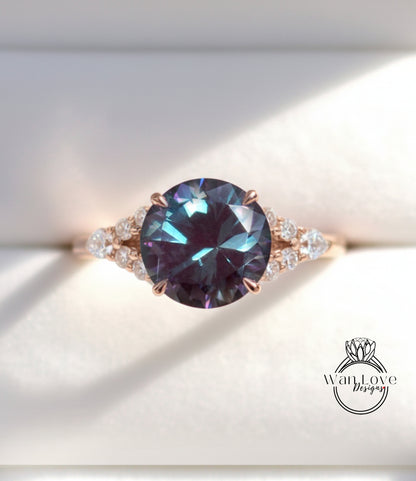 A close-up image of a gold ring with a large blue gemstone, showcasing the intricate details and craftsmanship of the jewelry.